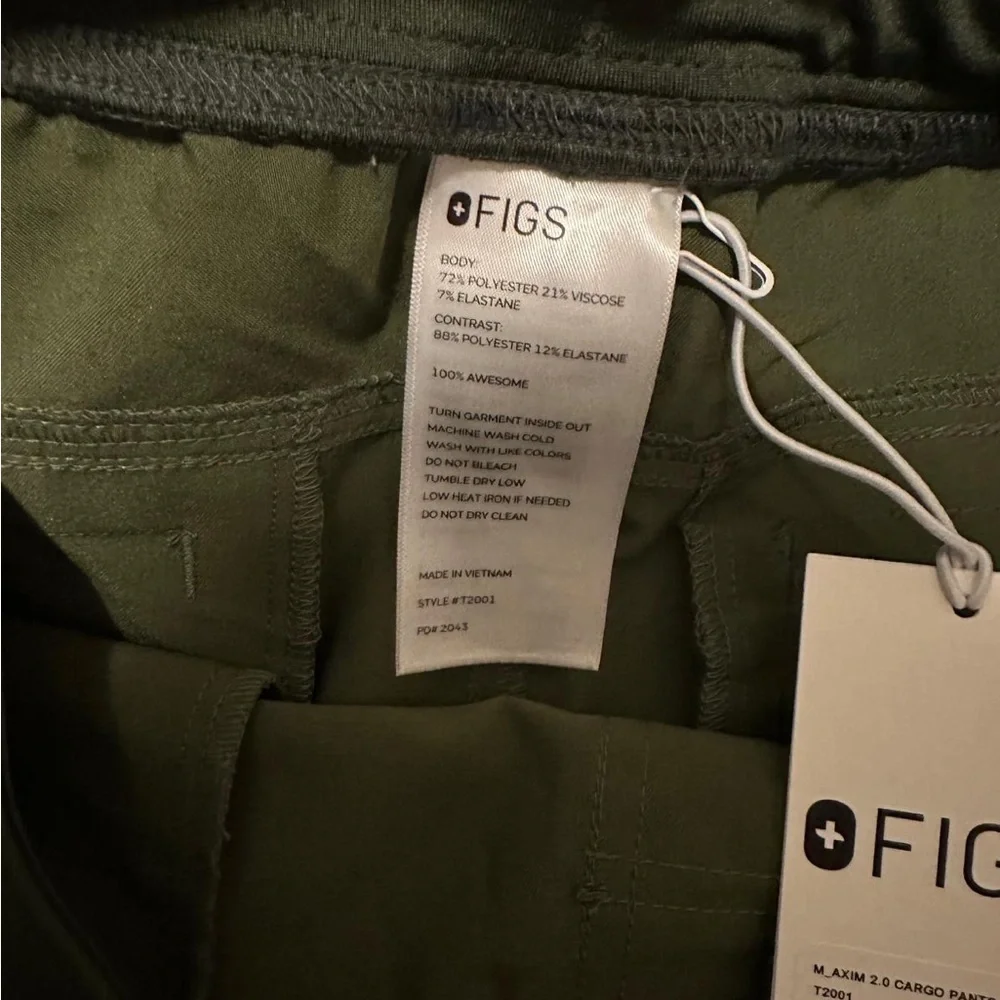 FIGS Axim 2.0 Cargo Pants -NEW- Men’s Size M